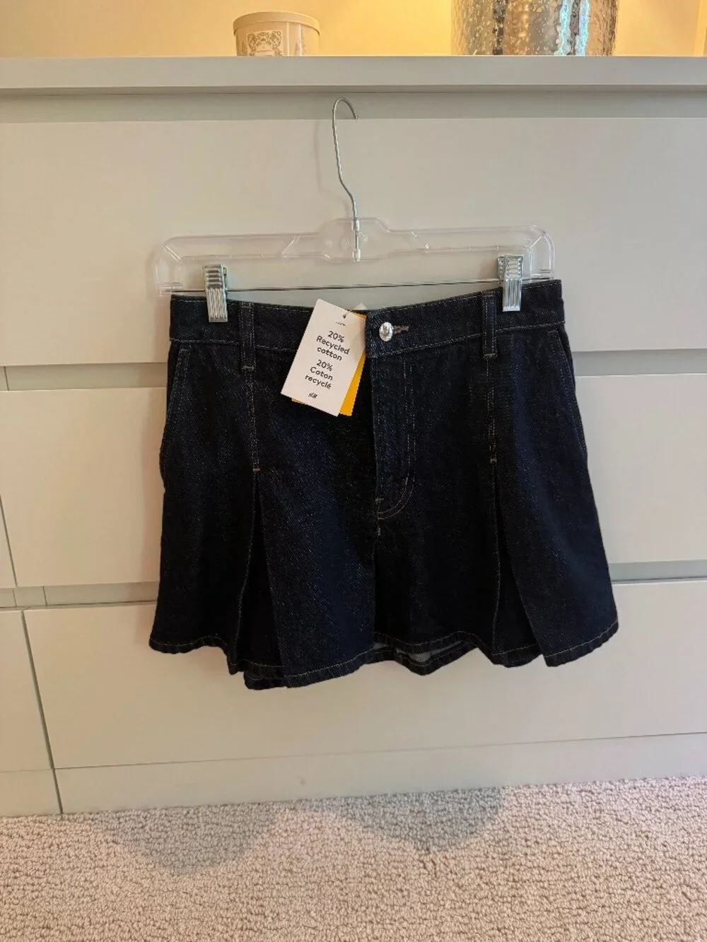 H&M Pleated Denim Skirt - Picture 3 of 6